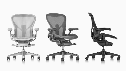 Herman Miller Aeron Up And Down Button Grey 